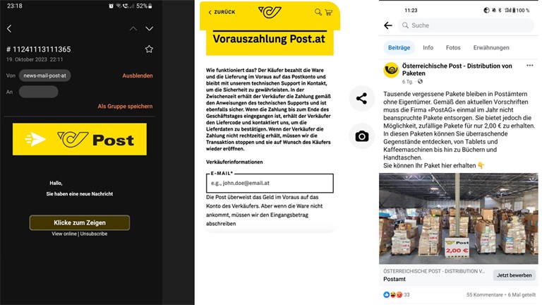 Phishing examples